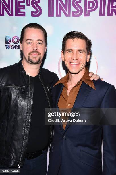 Sean Murray and Brian Dietzen attend Shane's Inspiration's 20th Anniversary "Boogie Wonderland" Gala on March 10, 2018 in Los Angeles, California.