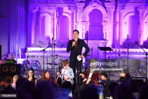 Brian Dietzen attends Shane's Inspiration's 20th Anniversary "Boogie Wonderland" Gala on March 10, 2018 in Los Angeles, California.