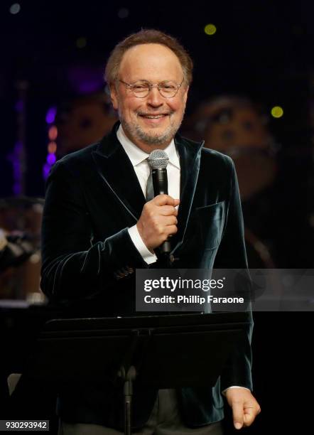 Billy Crystal speaks onstage at Celebrity Fight Night XXIV on March 10, 2018 in Phoenix, Arizona.