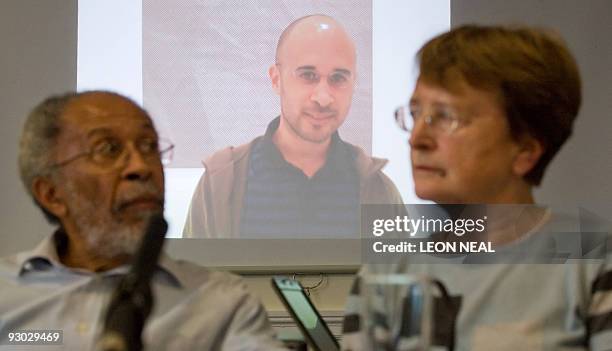 Hubert and Lynn Dixon attend a press conference to appeal for information on their missing son, Michael, in central London, on November 13, 2009. The...