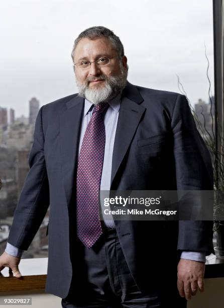 Professor of Law and Legal history at Columbia University, Eben Moglen pose at a portrait session for Fortune Magazine in New York City. =