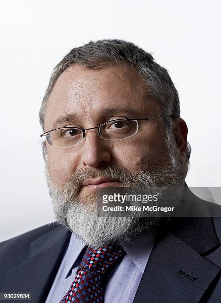Professor of Law and Legal history at Columbia University, Eben Moglen pose at a portrait session for Fortune Magazine in New York City.
