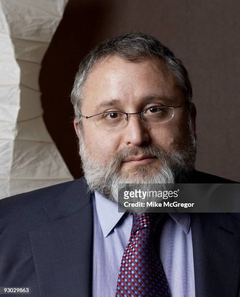 Professor of Law and Legal history at Columbia University, Eben Moglen pose at a portrait session for Fortune Magazine in New York City. Published...
