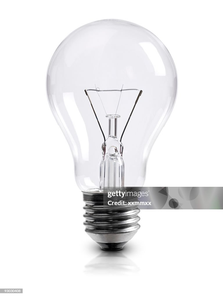 Light bulb w clipping path