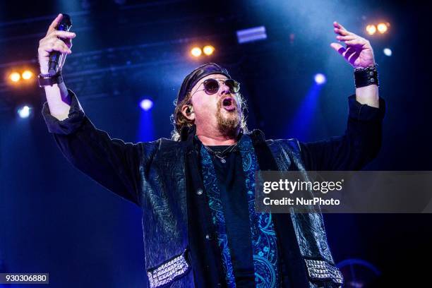 Joseph Williams of Toto performs live at Mediolanum Forum in Milano, Italy, on March 10 2018. Toto became one of the best-selling music groups of...