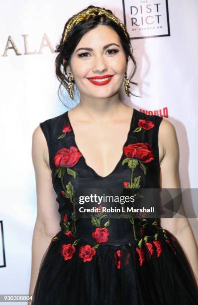 Actress Celeste Thorson attends the GRIOT Gala Oscar Night After Party at Crustacean on March 4, 2018 in Beverly Hills, California.