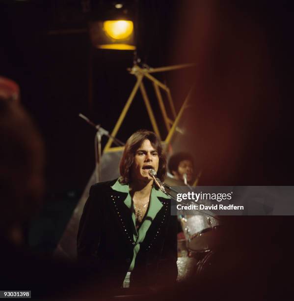 Harry Wayne 'KC" Casey and the Sunshine Band perform on 'Top of the Pops television show in October 1974.