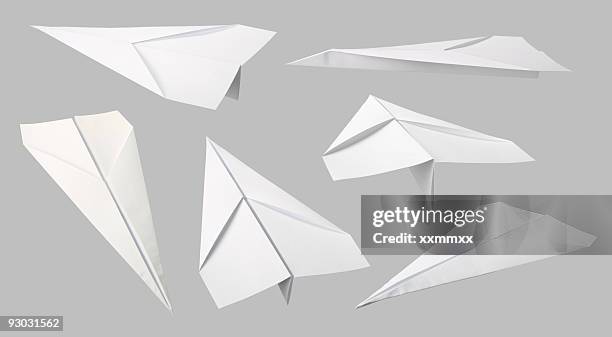 紙飛行機コレクション - paper plane ストックフォトと画像