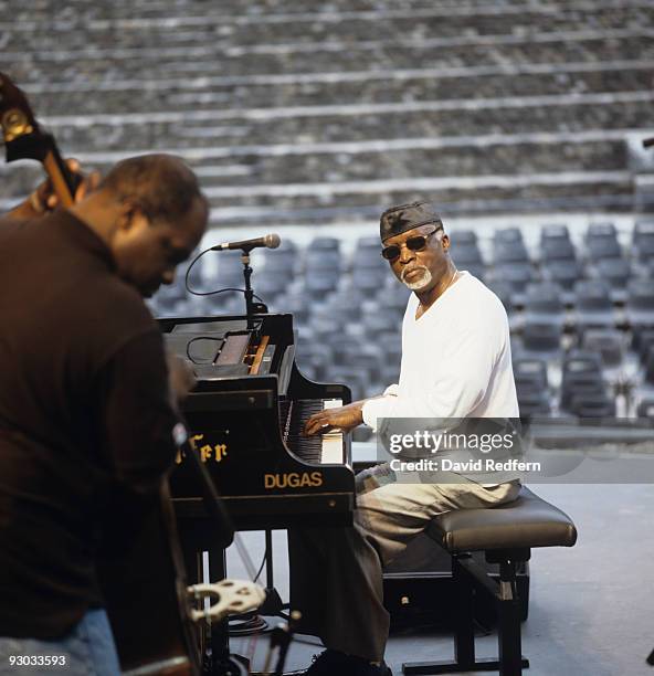 American pianist Ahmad Jamal performs on stage at the Jazz A Vienne Festival held in Vienne, France in July 1997.