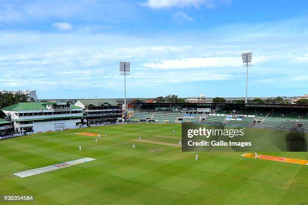 General view of Georges Park cricket grounds during day 3 of the 2nd Sunfoil Test match between South Africa and Australia at St Georges Park on...