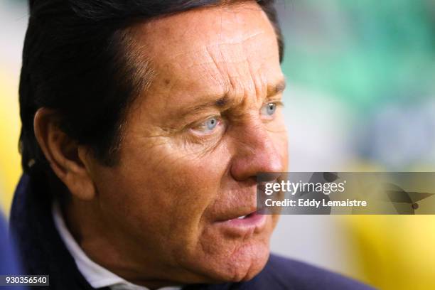 Waldemar Kita, President of Nantes during the Ligue 1 match between Nantes and Troyes AC at Stade de la Beaujoire on March 10, 2018 in Nantes, .