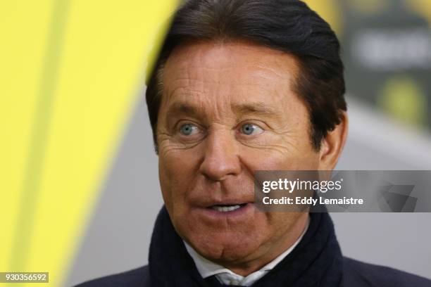 Waldemar Kita, President of Nantes during the Ligue 1 match between Nantes and Troyes AC at Stade de la Beaujoire on March 10, 2018 in Nantes, .