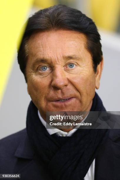 Waldemar Kita, President of Nantes during the Ligue 1 match between Nantes and Troyes AC at Stade de la Beaujoire on March 10, 2018 in Nantes, .