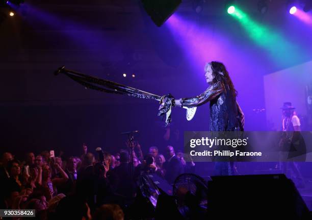 Steven Tyler performs onstage at Celebrity Fight Night XXIV on March 10, 2018 in Phoenix, Arizona.