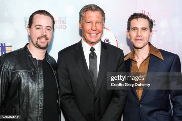 Actor Sean Murray, Newsman Kent Shocknek and Actor Brian Dietzen attend the Shane's Inspiration's 20th Anniversary Gala at Vibiana on March 10, 2018...