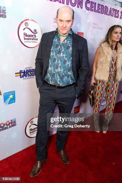 Actor David Koechner attends the Shane's Inspiration's 20th Anniversary Gala at Vibiana on March 10, 2018 in Los Angeles, California.