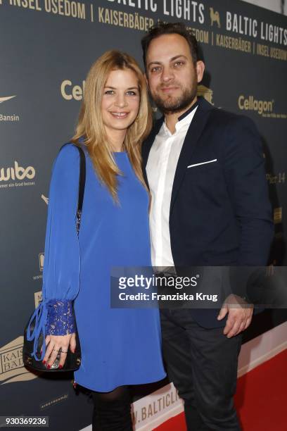 Susan Sideropoulos and her husband Jakob Shtizberg during the 'Baltic Lights' charity event on March 10, 2018 in Heringsdorf, Germany. The annual...