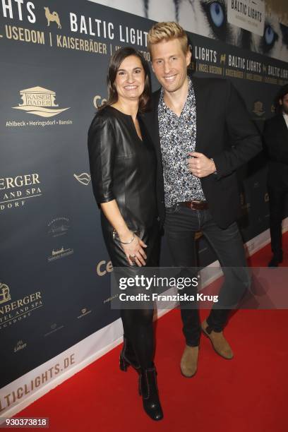 Inka Schneider and Maximilian Arland during the 'Baltic Lights' charity event on March 10, 2018 in Heringsdorf, Germany. The annual event hosted by...