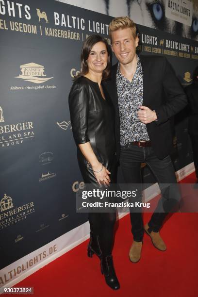 Inka Schneider and Maximilian Arland during the 'Baltic Lights' charity event on March 10, 2018 in Heringsdorf, Germany. The annual event hosted by...