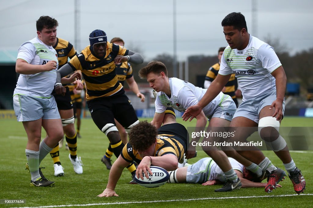 Saracens U18 v Wasps U18 - Premiership Rugby U18s Academy Finals Day