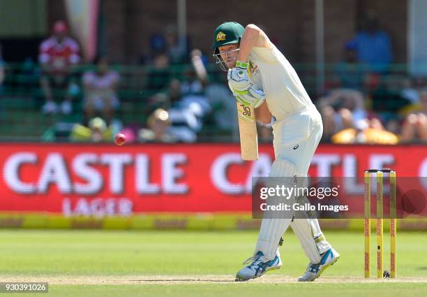 Cameron Bancroft of Australia during day 3 of the 2nd Sunfoil Test match between South Africa and Australia at St Georges Park on March 11, 2018 in...