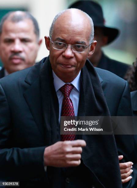 Former Congressman William Jefferson arrives at US District Court for his sentencing hearing on November 12, 2009 in Alexandria, Virginia. Jefferson...