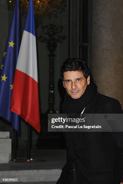 Actor Pascal Elbe arrives at the Elysee Palace where U.S Actor Clint Eastwood will receive the Legion d'Honneur from French President Nicolas Sarkozy...