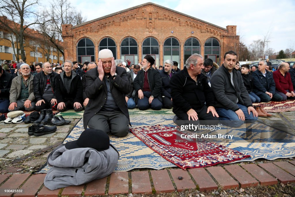 Witnesses Claim Mosque Fire Was Arson Attack