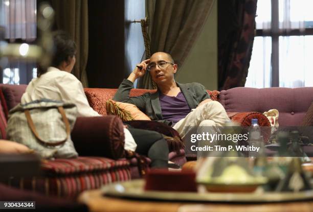 Director Apichatpong Weerasethakul speaks with filmmakers during the Meet the Master session on day three of Qumra, the fourth edition of the...