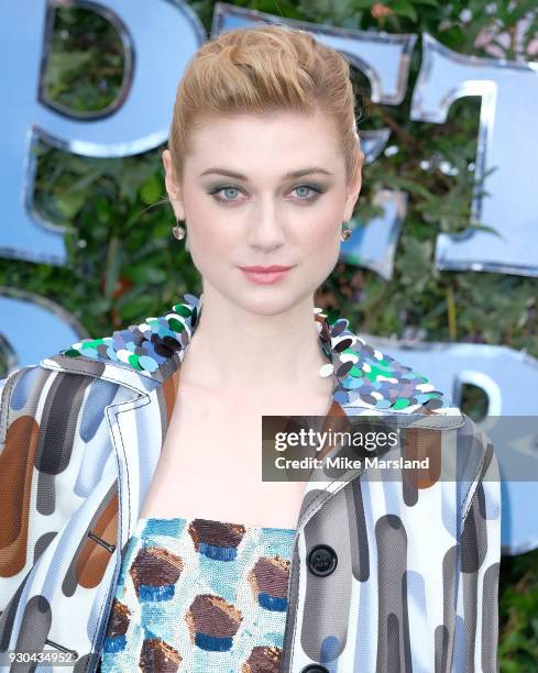 Elizabeth Debicki attends 'Peter Rabbit' UK Gala Screening at Vue West End on March 10, 2018 in London, England.