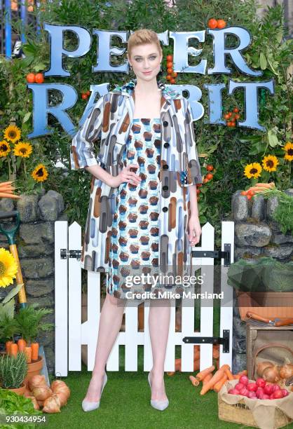 Elizabeth Debicki attends 'Peter Rabbit' UK Gala Screening at Vue West End on March 10, 2018 in London, England.