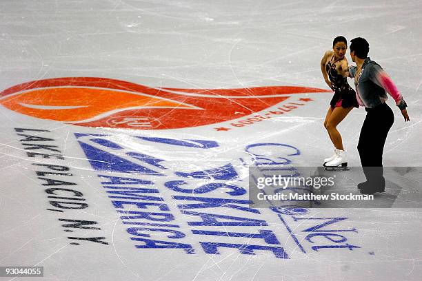 Xue Shen and Hongbo Zhao of China compete in the Pairs Short Program during the Cancer.Net Skate America at Herb Brooks Arena on November 13, 2009 in...