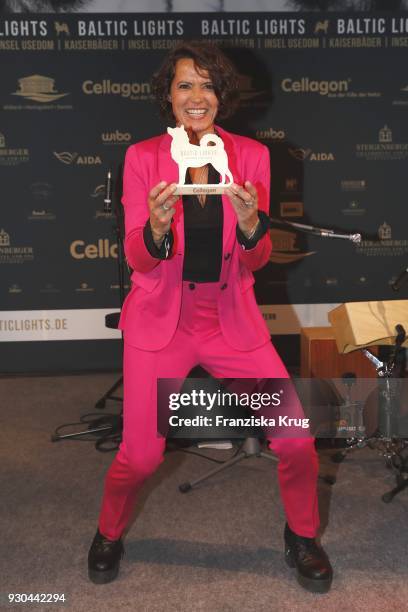 Winner Ulrike Folkerts during the 'Baltic Lights' charity event on March 10, 2018 in Heringsdorf, Germany. The annual event hosted by German actor...