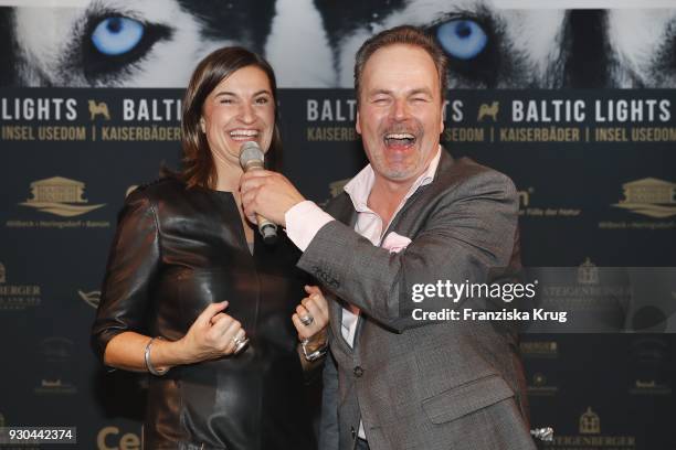 Inka Schneider and Till Demtroeder during the 'Baltic Lights' charity event on March 10, 2018 in Heringsdorf, Germany. The annual event hosted by...