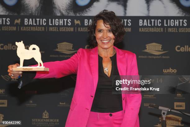 Winner Ulrike Folkerts during the 'Baltic Lights' charity event on March 10, 2018 in Heringsdorf, Germany. The annual event hosted by German actor...