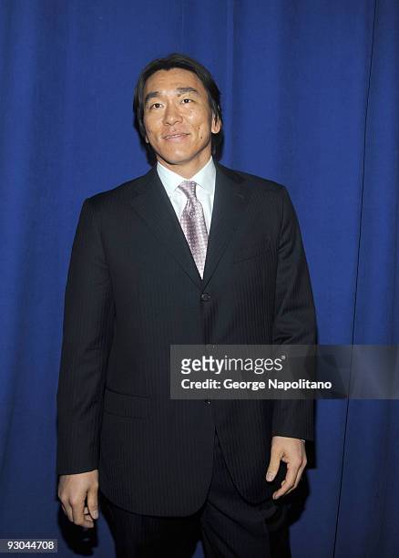 Hideki Matsui attends the 7th annual Safe at Home gala at Pier Sixty at Chelsea Piers on November 13, 2009 in New York City.