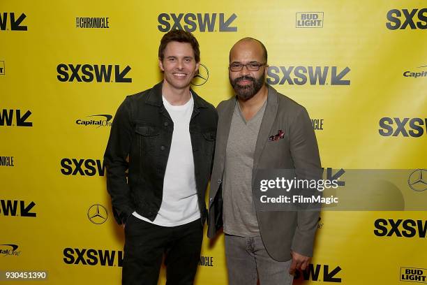 Actors James Marsden and Jeffrey Wright attend the Westworld Featured Session during SXSW at Austin Convention Center on March 10, 2018 in Austin,...