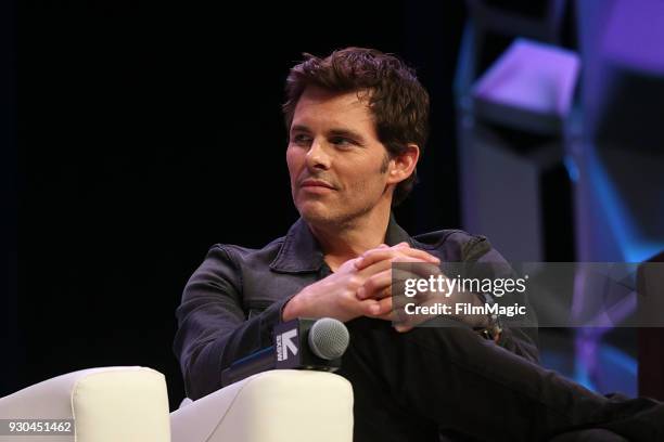 James Marsden speaks onstage at the Westworld Featured Session during SXSW at Austin Convention Center on March 10, 2018 in Austin, Texas.