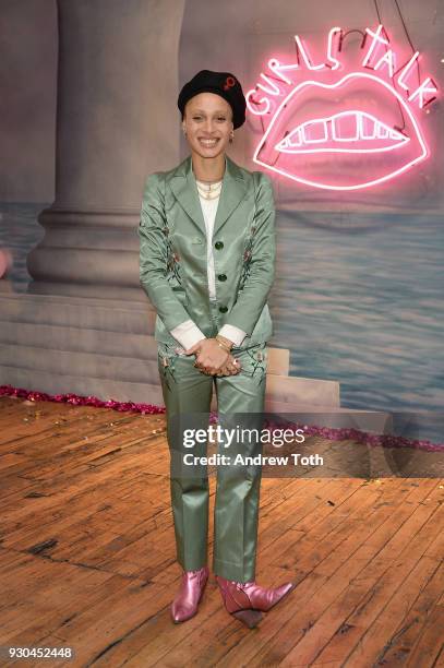 Gurls Talk Co-founder and model-activist Adwoa Aboah attends the Gurls Talk Festival in collaboration with Coach and Teen Vogue at Industry City on...