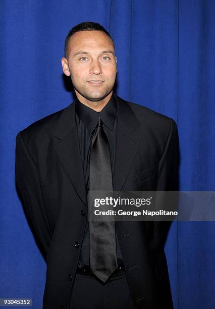 Derek Jeter attends the 7th annual Safe at Home gala at Pier Sixty at Chelsea Piers on November 13, 2009 in New York City.