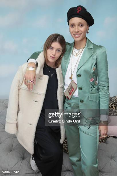 Gurls Talk Co-founders Holly Gore and model-activist Adwoa Aboah attend the Gurls Talk Festival in collaboration with Coach and Teen Vogue at...