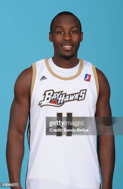Cedric Jackson of the Erie BayHawks poses for a portrait during the team's 2009-10 Media Day on November 13, 2009 at LECOM Medical Fitness and...