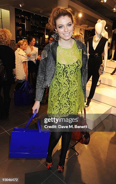 Lola Lennox attends the launch of Jimmy Choo's exclusive collection for H&M on November 13, 2009 in London, England.
