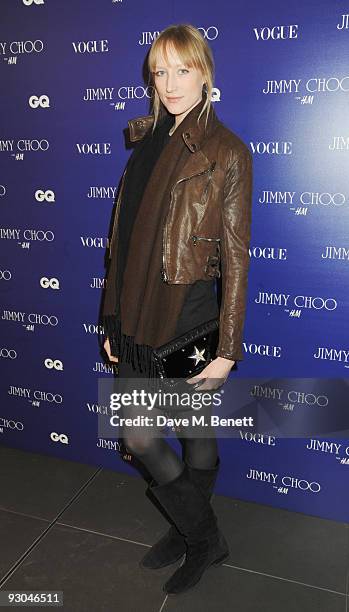 Jade Parfitt attends the launch of Jimmy Choo's exclusive collection for H&M on November 13, 2009 in London, England.