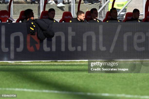 Luc Castaignos of Vitesse during the Dutch Eredivisie match between FC Utrecht v Vitesse at the Stadium Galgenwaard on March 11, 2018 in Utrecht...