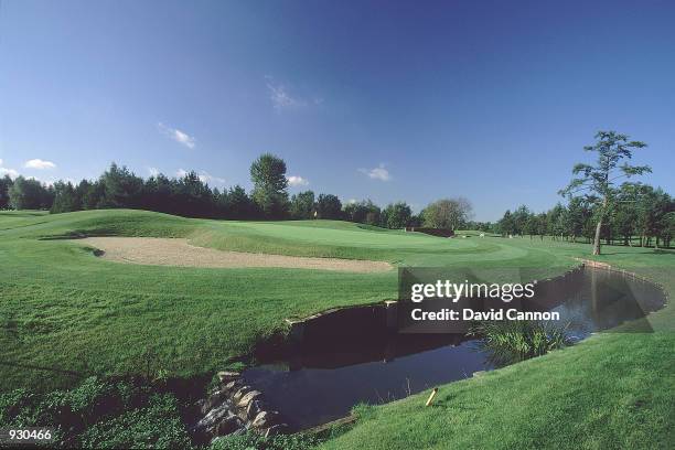 General view of the Par 4, 8th hole at the Brabazon Course, The Belfry Golf Club, in Sutton Coldfield, England. Mandatory Credit: David...