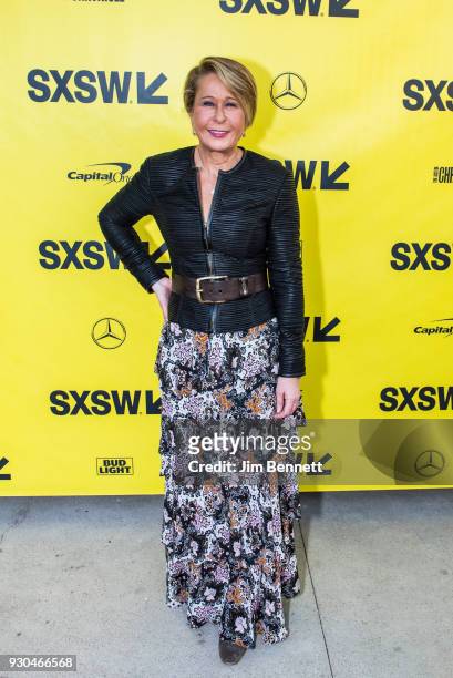 Actress Yeardley Smith walks the red carpet at the SXSW Film premiere of "All Square" on March 10, 2018 in Austin, Texas.