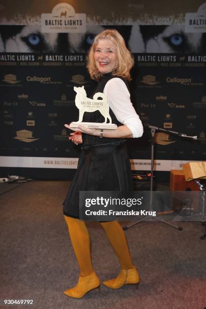 Winner Jutta Speidel during the 'Baltic Lights' charity event on March 10, 2018 in Heringsdorf, Germany. The annual event hosted by German actor Till...