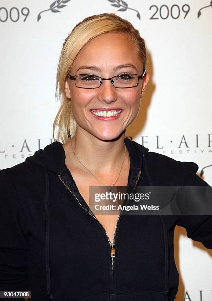 Actress Lauren C. Mayhew attends the opening night of the Bel Air Film Festival at UCLA's James Bridges Theatre on November 13, 2009 in Los Angeles,...