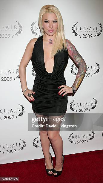 Personality Daisy De La Hoya attends opening night of the Bel Air Film Festival at UCLA's James Bridges Theater on November 13, 2009 in Los Angeles,...